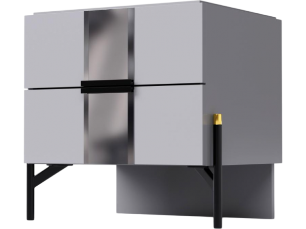 Тумба СК 004-07 серии "Дезире" серая         