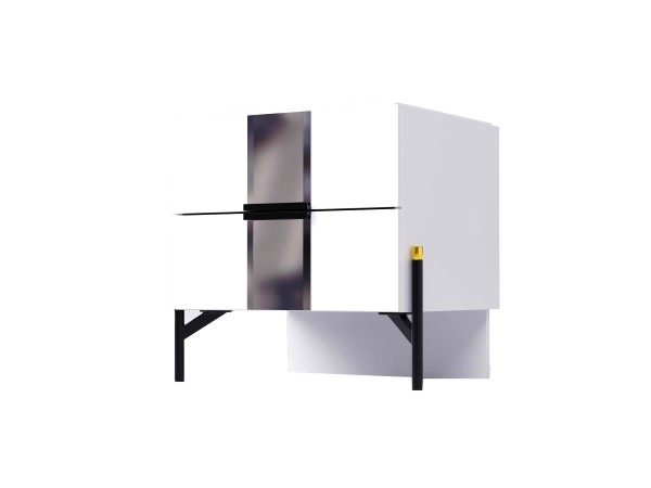 Тумба СК 004-07 серии "Дезире" белая      