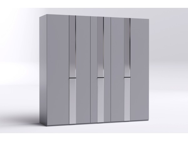 Шкаф 5-ти створчатый "Дезире-5" серый