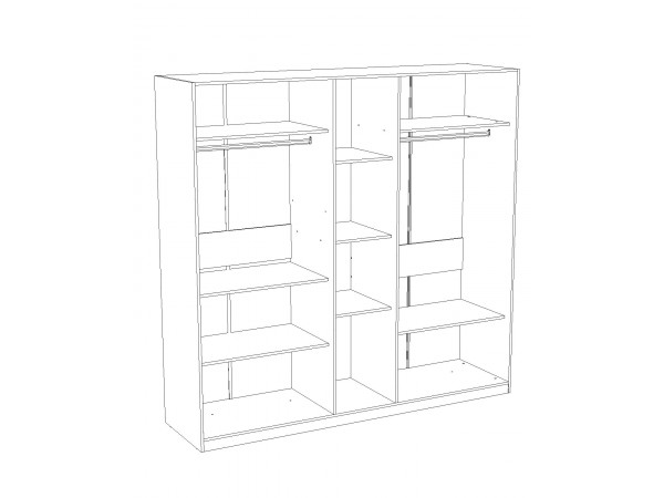 Шкаф 5-ти створчатый "Дезире-5" белый