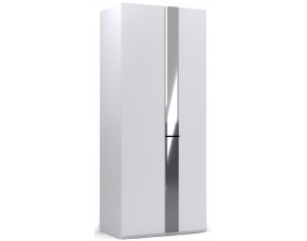 Шкаф 2-ух створчатый "Дезире-2" белый