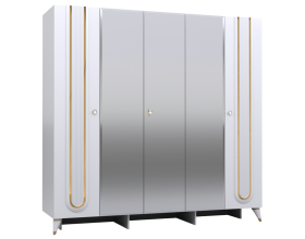 Шкаф 5-ти створчатый СП 041-01 "Монреаль" белый