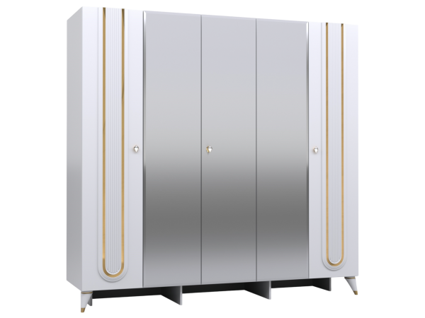 Шкаф 5-ти створчатый СП 041-01 "Монреаль" белый