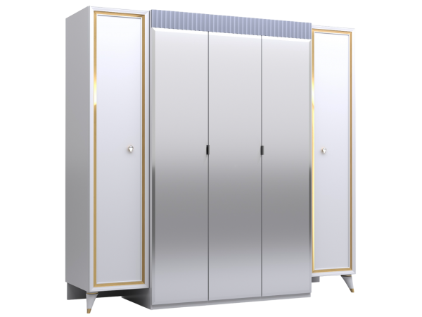 Шкаф 5-ти створчатый СП 042-01 "Торонто" белый