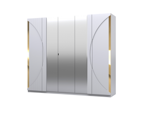 Шкаф 5-ти створчатый СП 046-01 "Каталея" белый