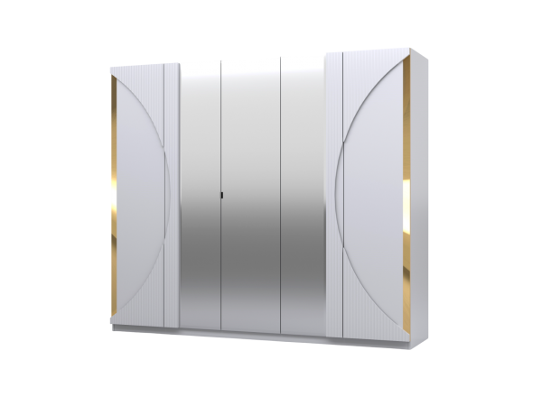 Шкаф 5-ти створчатый СП 046-01 "Каталея" белый