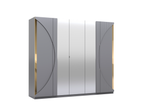 Шкаф 5-ти створчатый СП 046-01 "Каталея" серый