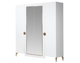 Шкаф 4-ох створчатый СП 030-01 "Теона-4" белый