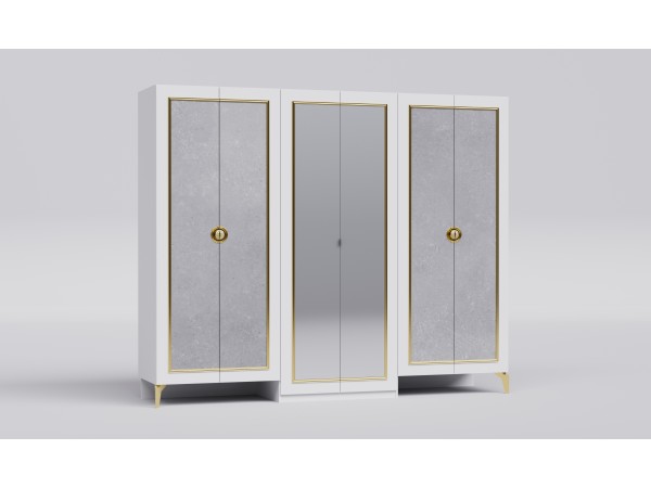 Шкаф 6-ти створчатый СК 003-01 "Теона-6" светлый