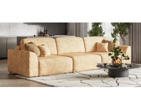 Кинг Макс диван Велюр Роял шампань