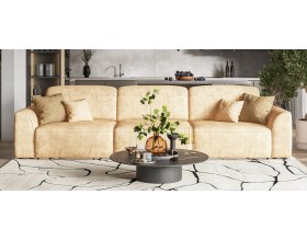 Кинг Макс диван Велюр Роял шампань