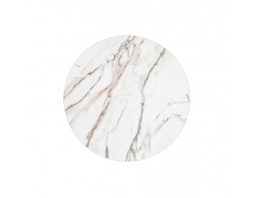 Стол KMC90X Бело-золотой мрамор матовый