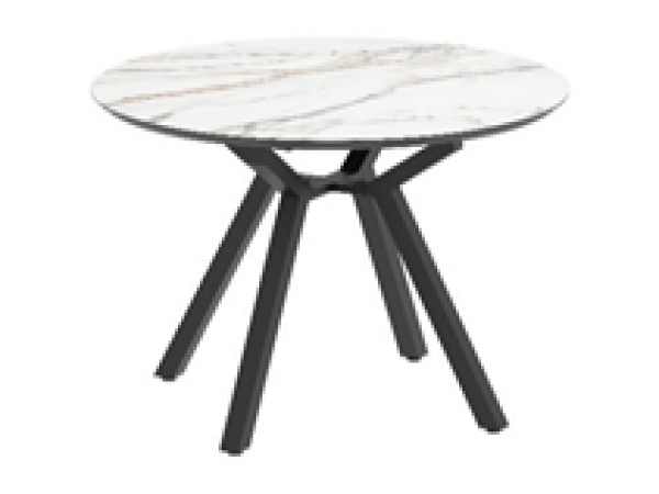 Стол КMC90Х2 Бело-золотой мрамор матовый