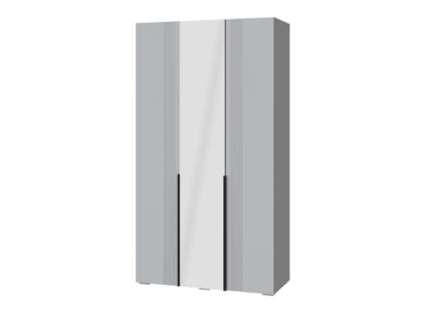 Шкаф Альмерия ШК-1200 с зеркалом серый графит/бархат серый   Шкаф Альмерия ШК-1200 с зеркалом серый графит/бархат серый