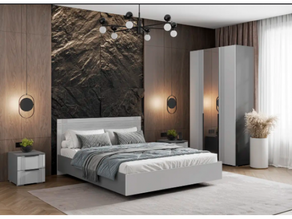 Шкаф Альмерия ШК-1200 с зеркалом серый графит/бархат серый   Шкаф Альмерия ШК-1200 с зеркалом серый графит/бархат серый