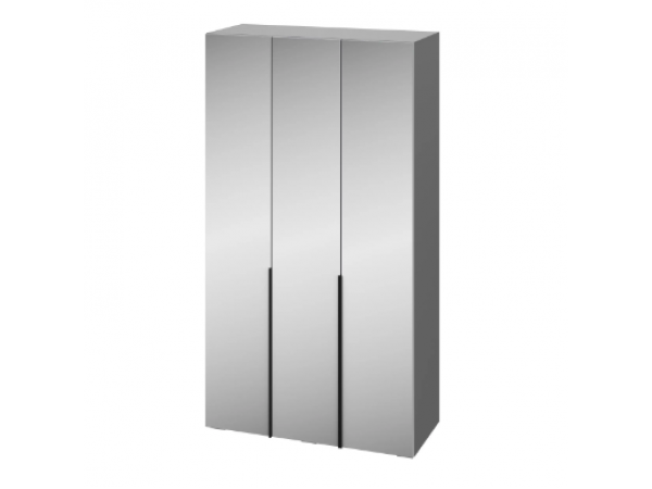 Шкаф Альмерия ШК-1200 с 3 зеркалами серый графит/бархат серый  Шкаф Альмерия ШК-1200 с 3 зеркалами серый графит/бархат серый