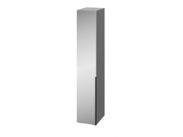 Шкаф Альмерия ШК-400 с зеркалом серый графит/бархат серый 