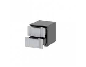 Тумба Альмерия ТБ-400 серый графит/бархат серый