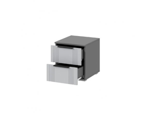 Тумба Альмерия ТБ-400 серый графит/бархат серый Тумба Альмерия ТБ-400 серый графит/бархат серый