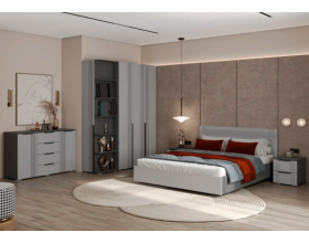 Тумба Альмерия ТБ-400 серый графит/бархат серый