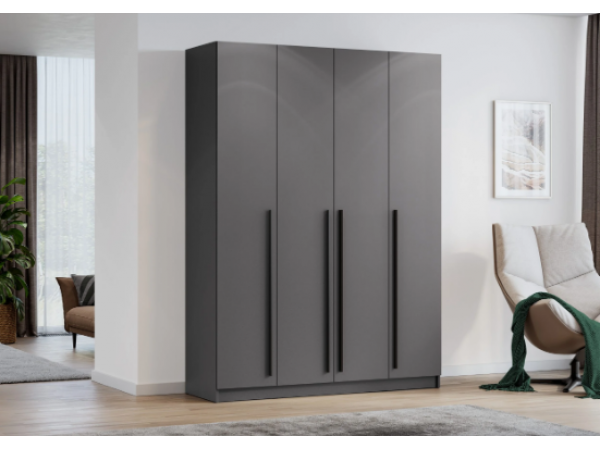 Шкаф Берген ШК-1600 серый графит