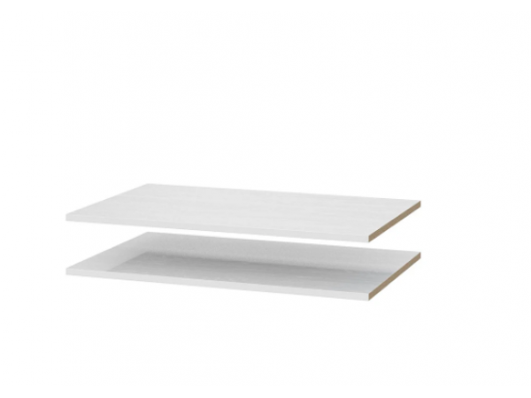 Комплект полок Берген ПРО белое дерево 2 шт.