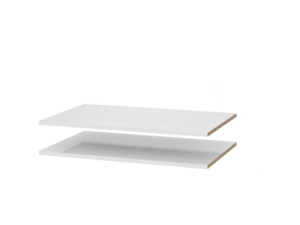 Комплект полок Берген ПРО белое дерево 2 шт.