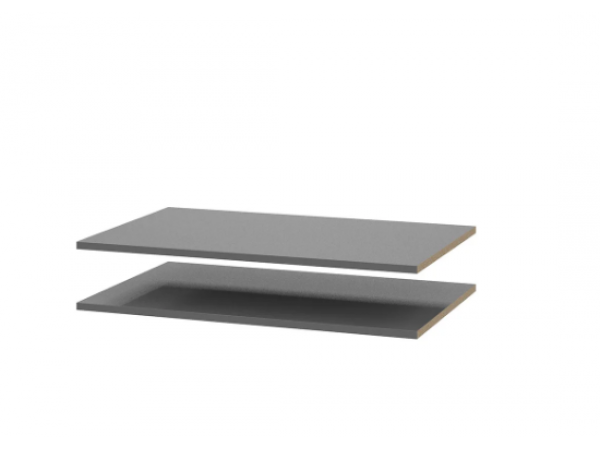 Комплект полок Берген ПРО серый графит 2 шт.
