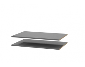 Комплект полок Берген ПРО серый графит 2 шт.