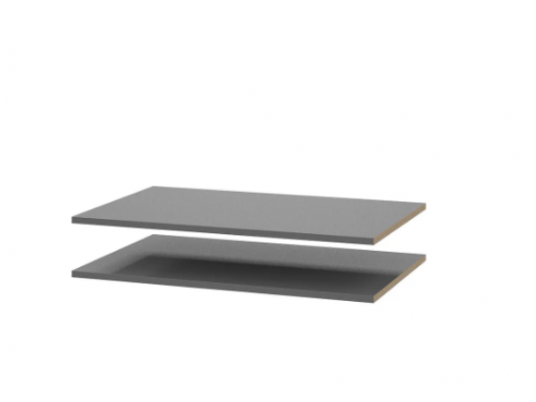 Комплект полок Берген ПРО серый графит 2 шт.
