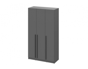 Шкаф Берген ШК-1200 с антресолью серый графит