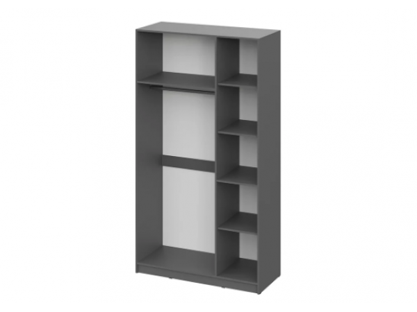 Шкаф Берген ШК-1200 с антресолью серый графит