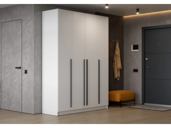 Шкаф Берген ШК-1600 с антресолью белое дерево