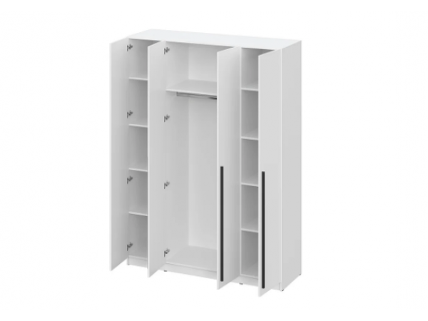 Шкаф Берген ШК-1600 с антресолью белое дерево