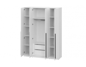 Шкаф Берген ШК-1600 с антресолью белое дерево