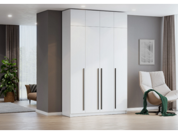 Шкаф Берген ШК-1600 с антресолью белое дерево