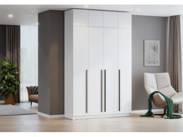 Шкаф Берген ШК-1600 с антресолью белое дерево