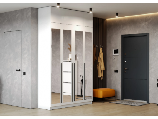 Шкаф Берген ШК-1600 с антресолью белое дерево