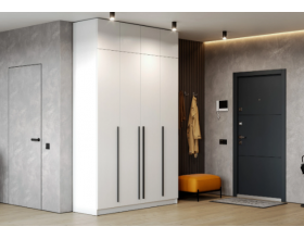 Шкаф Берген ШК-1600 с антресолью белое дерево