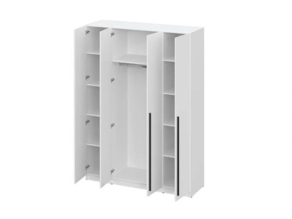 Шкаф Берген ШК-1600 с антресолью белое дерево