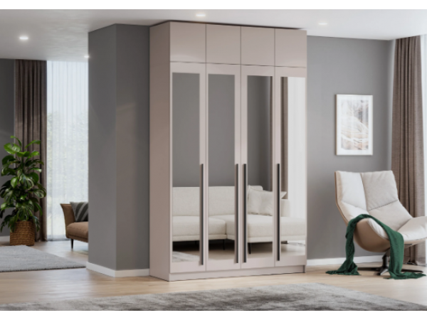 Шкаф Берген ШК-1600 с антресолью кашемир