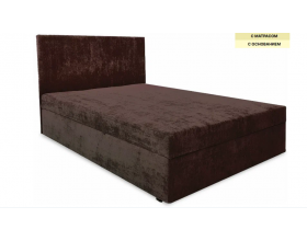 Кровать с матрасом АТЛАНТА коричневая