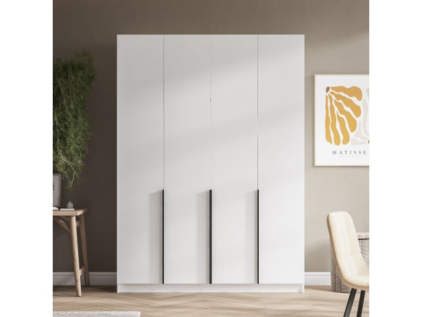 Рим 160 шкаф распашной 4Д Белый