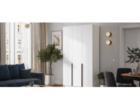 Рим 120 шкаф распашной 3Д 01 Белый