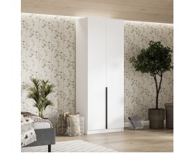 Рим 80 шкаф распашной 2Д+ящики 01 Белый