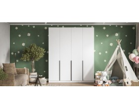 Рим 180 шкаф распашной 4Д+ящики 01 Белый