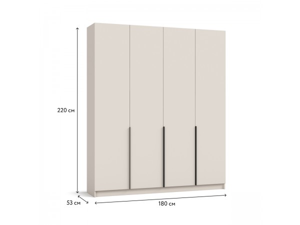Рим 180 шкаф распашной 4Д+ящики Кашемир