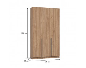Рим 120 шкаф распашной 3Д Орех Селект
