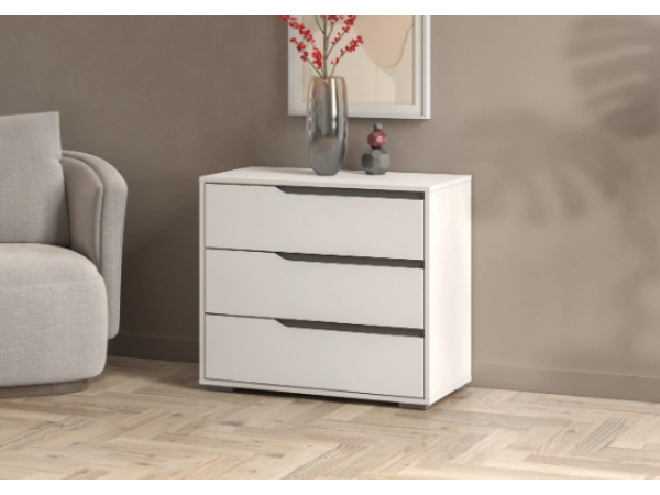 Комод Алиса КМ-800 белый/белый гладкий