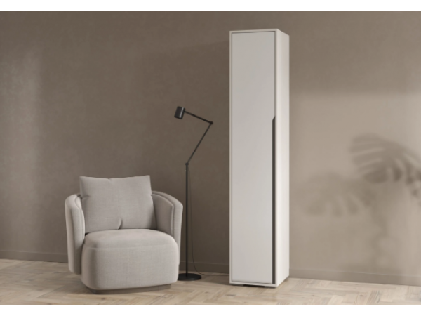 Шкаф Алиса П-400 белый/белый гладкий